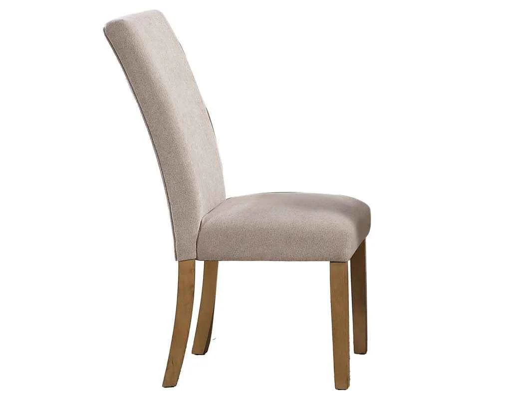 Artemis Beige Chenille Side Chair - Image 4