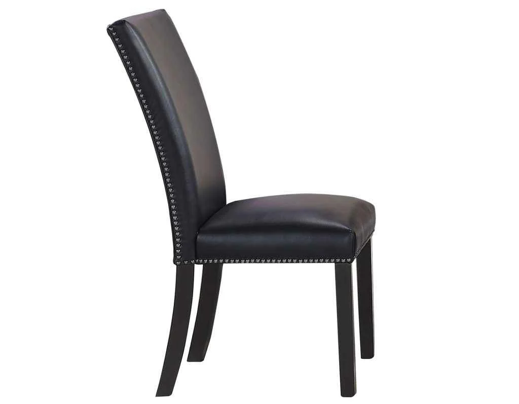 Artemis Black Vegan Leather Cover Side Chair - Image 6