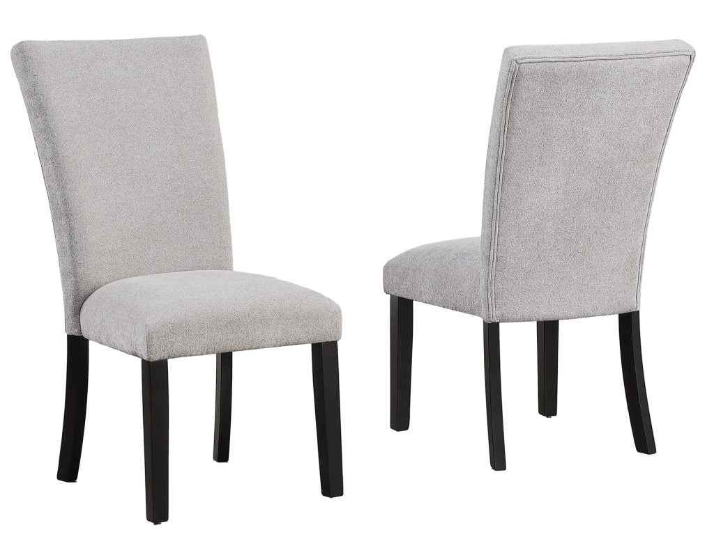 Artemis Gray Chenille Side Chair - Image 2