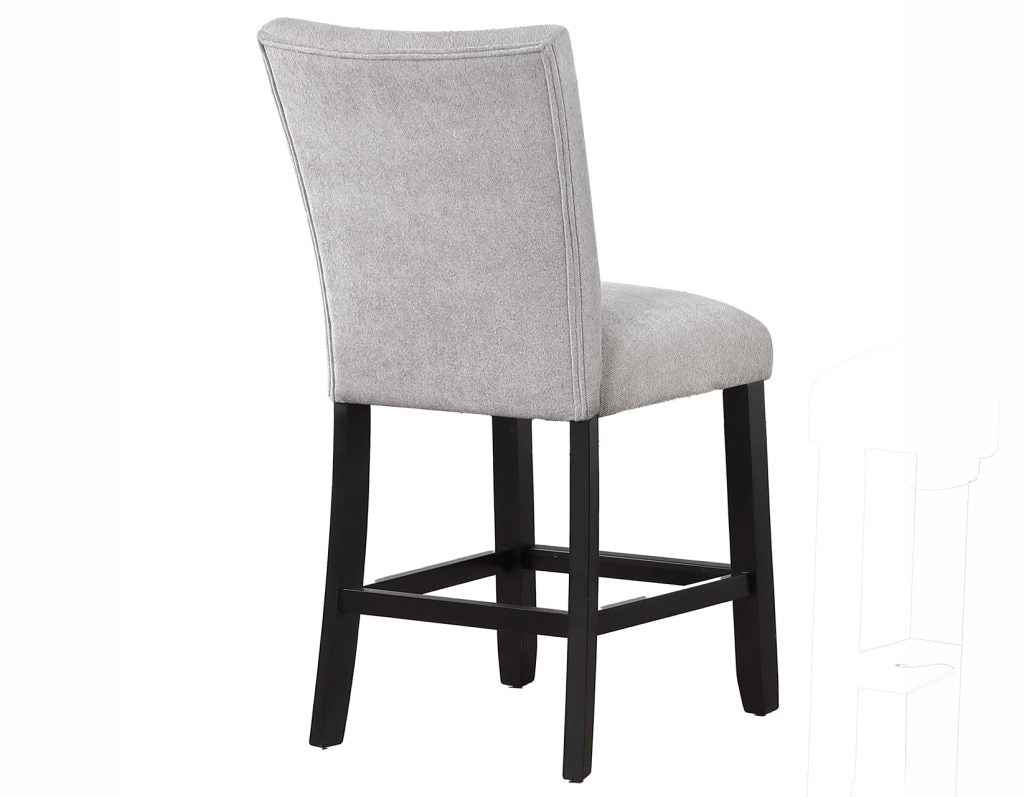 Artemis Gray Chenille Velvet 24″ Counter Stool - Image 5