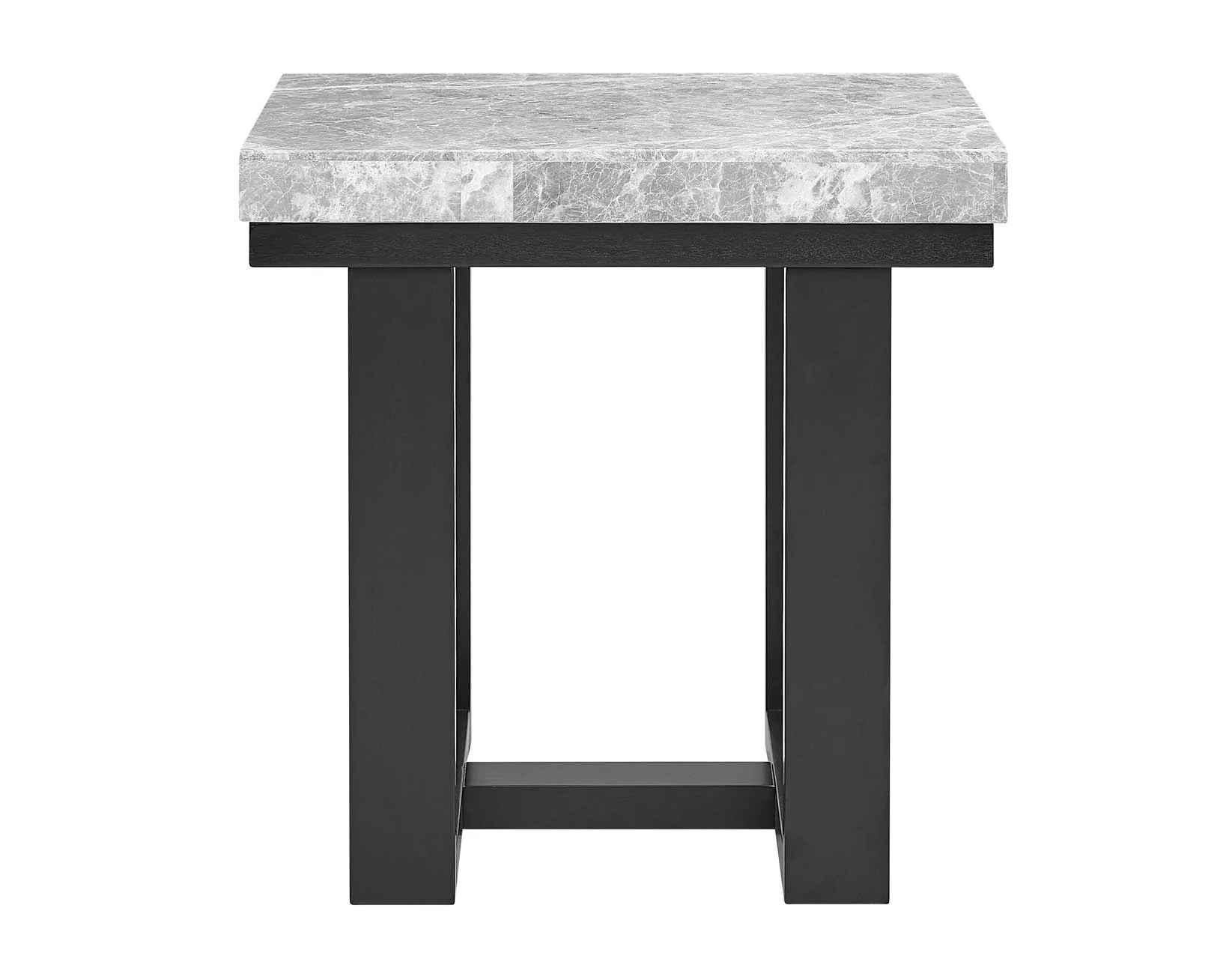 Artemis Gray Marble Top End Table - Image 3