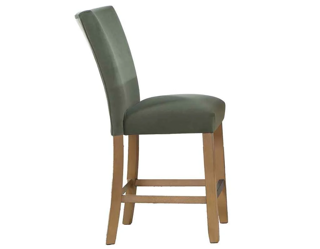 Artemis Green Velvet 24″ Counter Stool - Image 4