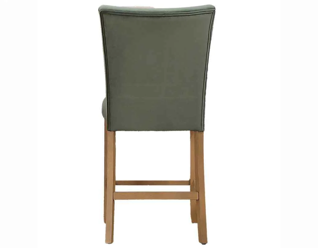 Artemis Green Velvet 24″ Counter Stool - Image 5