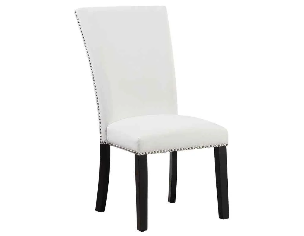 Artemis White Vegan Leather Cover Side Chair - Image 3