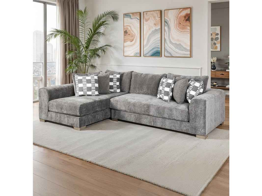 Artesia Charcoal Gray Sectional