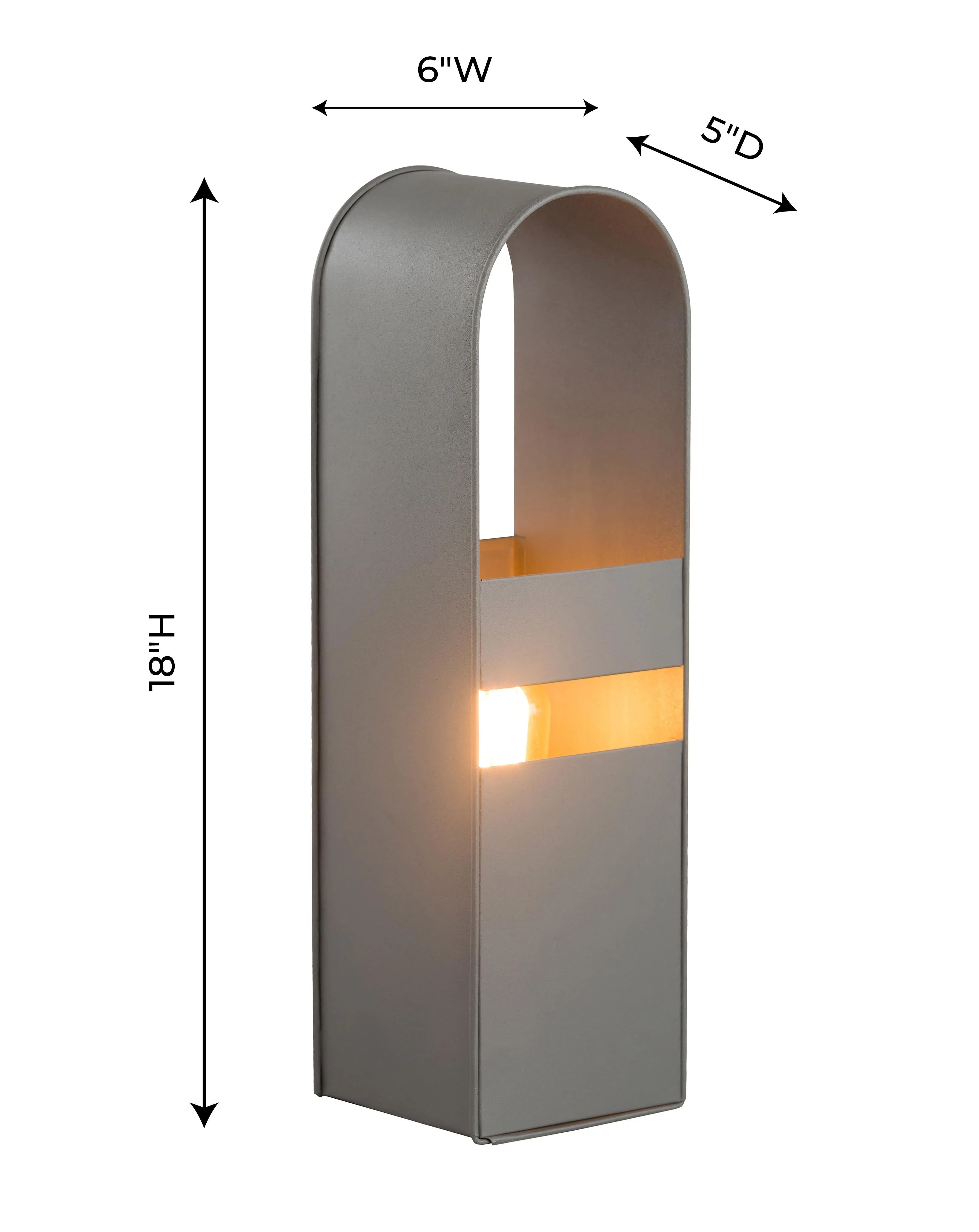 Arther Grey Tall Table Lamp - Image 3