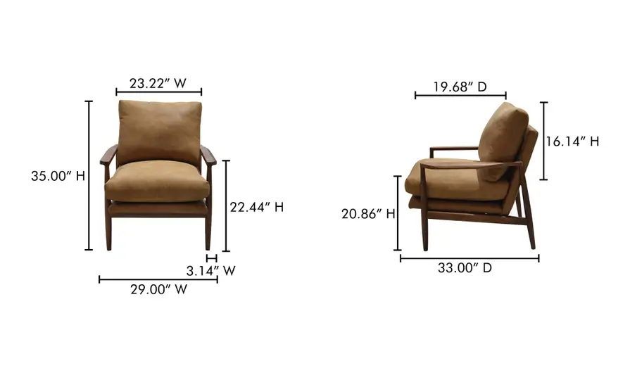 Arturo Accent Chair Tan - Image 9