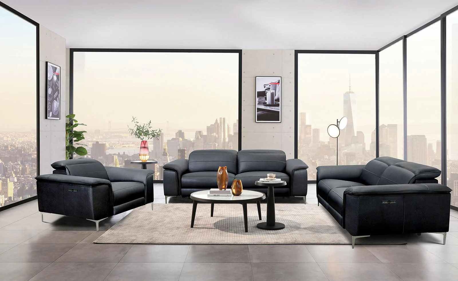 Ascona Black Power Recliner - Image 5