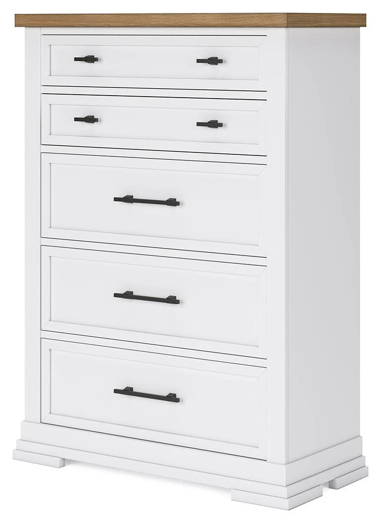 Ashbryn White/Natural Chest of Drawers - Image 2
