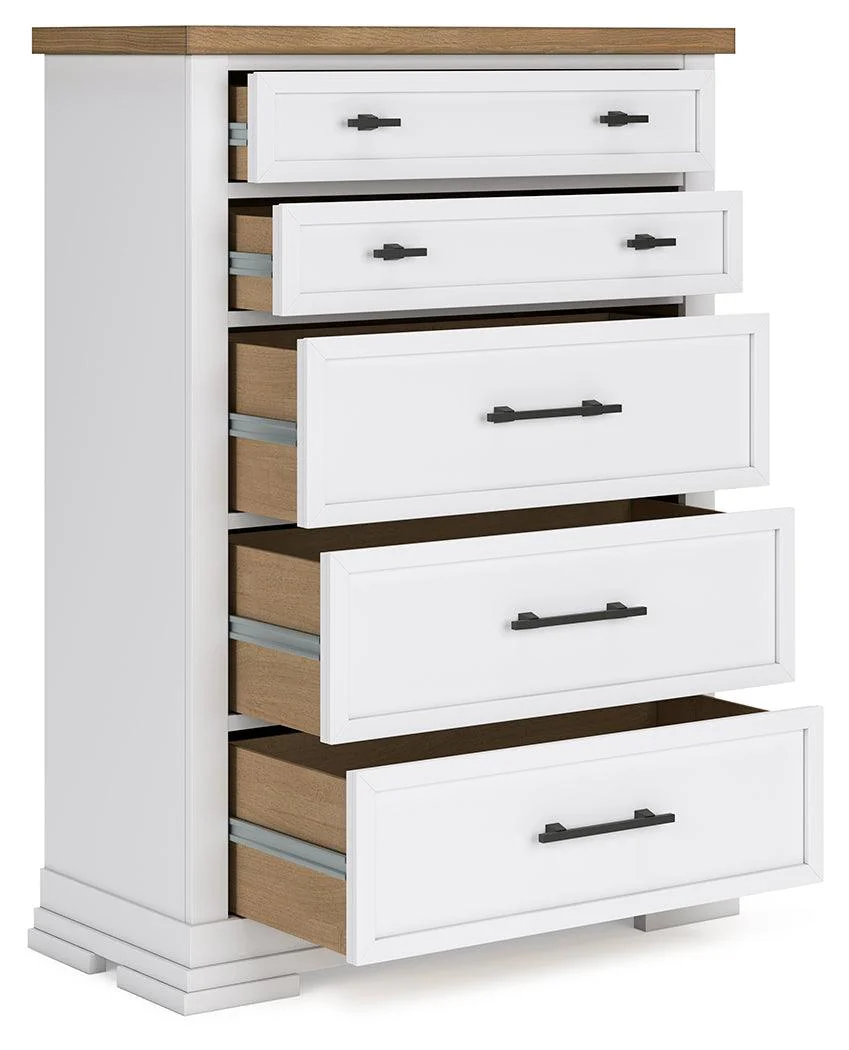 Ashbryn White/Natural Chest of Drawers - Image 3