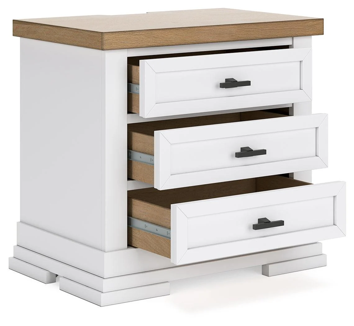 Ashbryn White/Natural Nightstand - Image 3