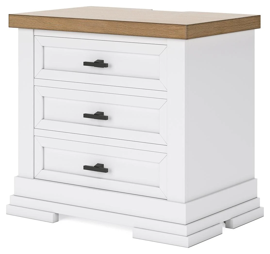 Ashbryn White/Natural Nightstand - Image 4