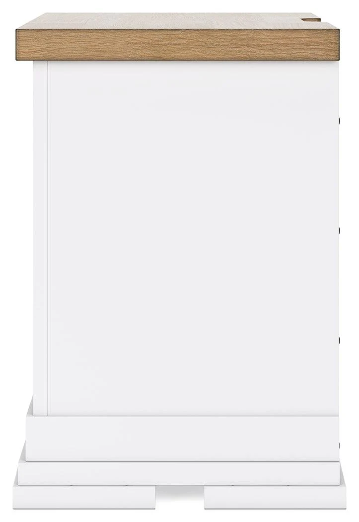 Ashbryn White/Natural Nightstand - Image 7
