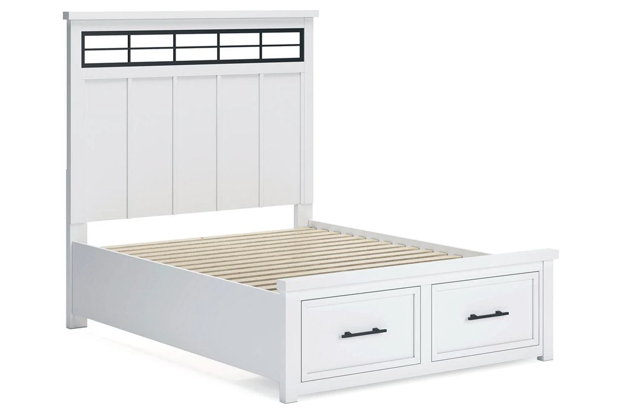 Ashbryn White/Natural Queen Platform Storage Bed - Image 2