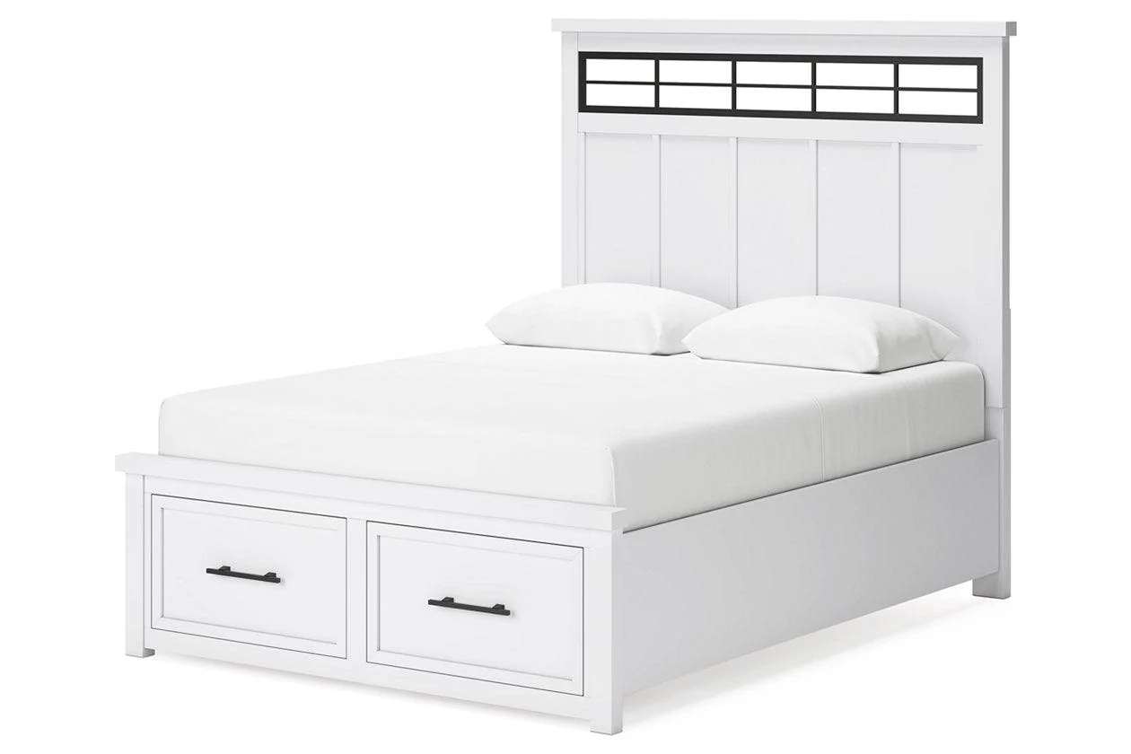 Ashbryn White/Natural Queen Platform Storage Bed - Image 3