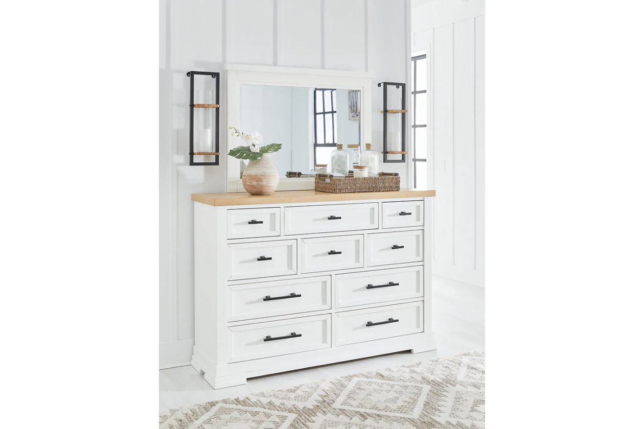 Ashbryn White/Natural Storage Platform Bedroom Set - Image 4