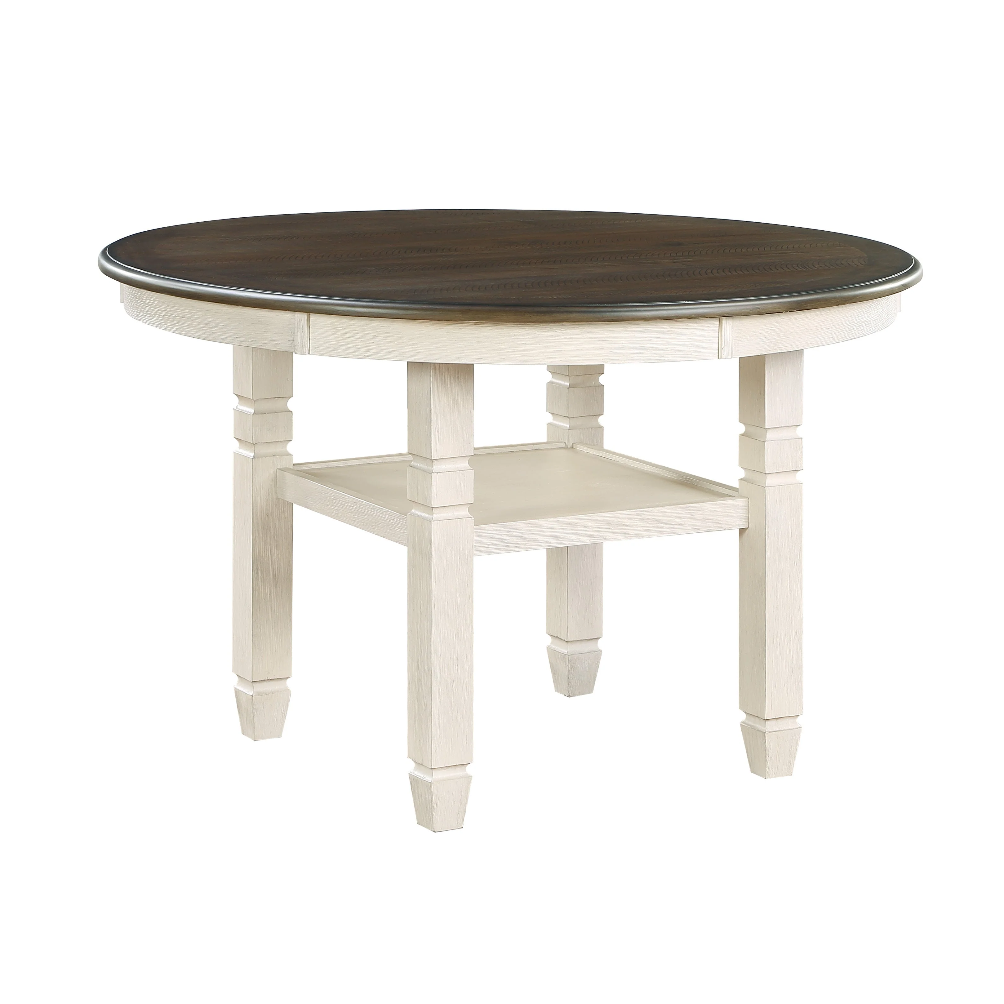 Asher Antique White/Brown Dining Set - Image 4