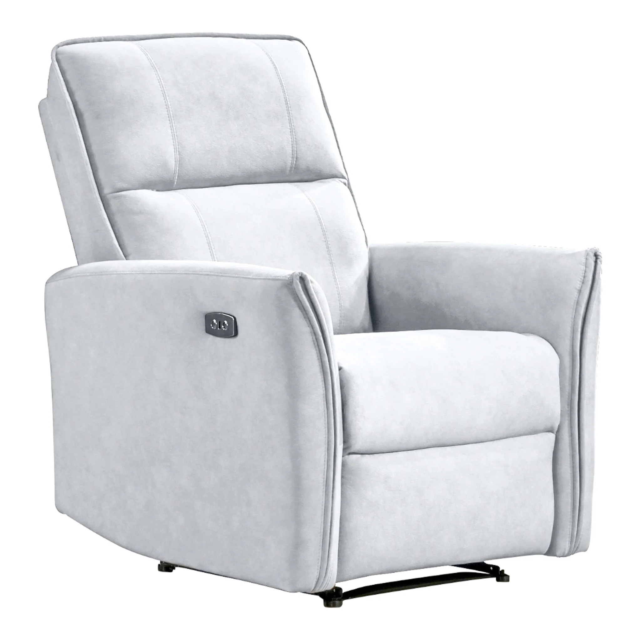 Asheville Grey Suede Recliner Chair - Image 9