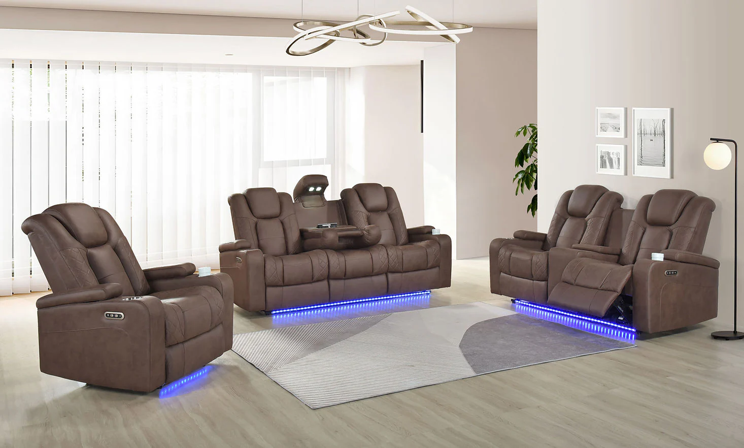 Ashley Brown 3-Piece Power Reclining Living Room Set