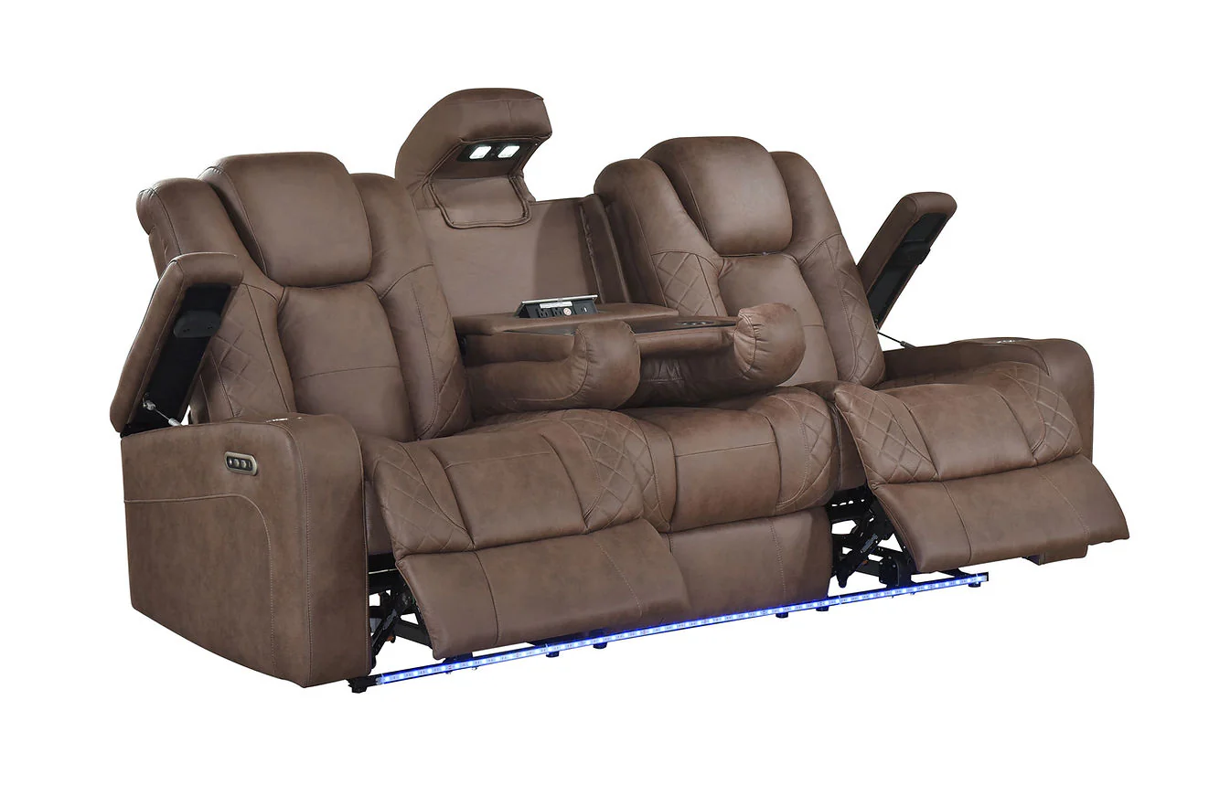 Ashley Brown 3-Piece Power Reclining Living Room Set - Image 2