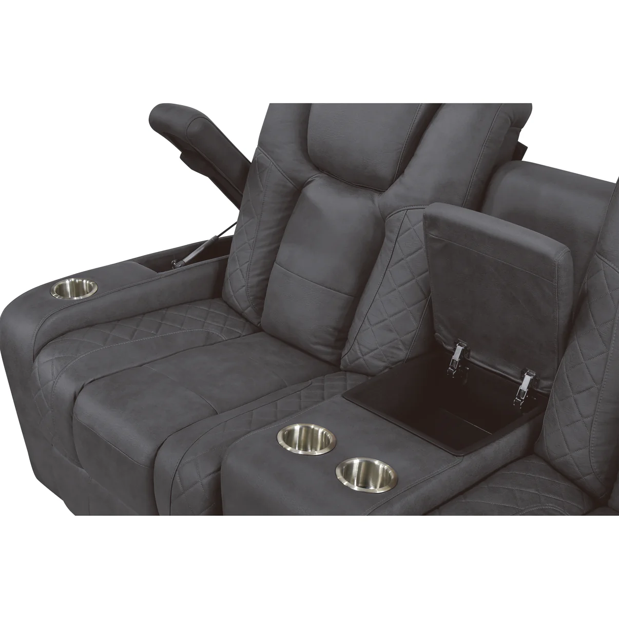 Ashley Grey 3-Piece Power Reclining Living Room Set - Image 6