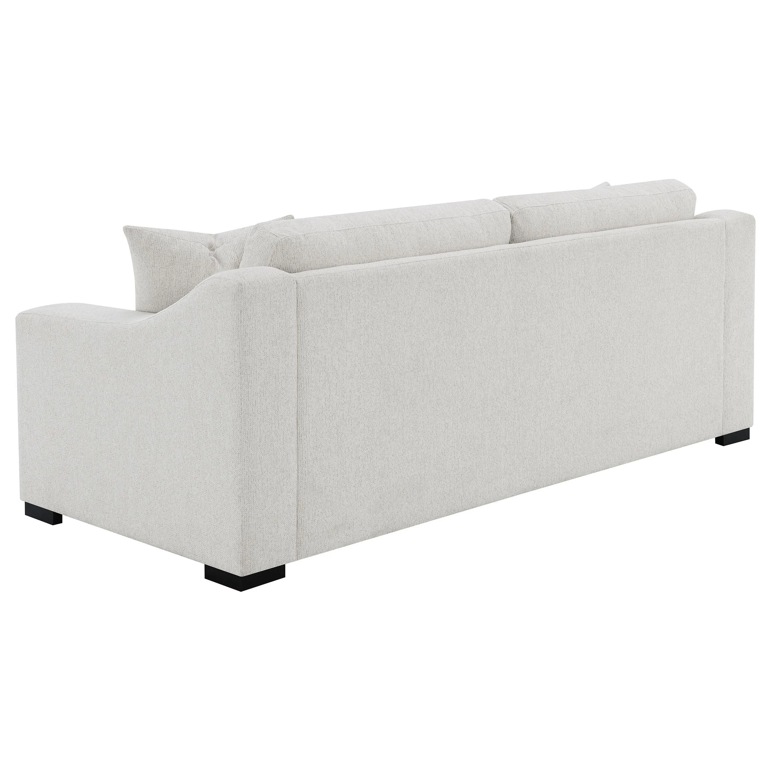 Ashlyn Sand Fabric Upholstered Track Arm Sofa - Image 5