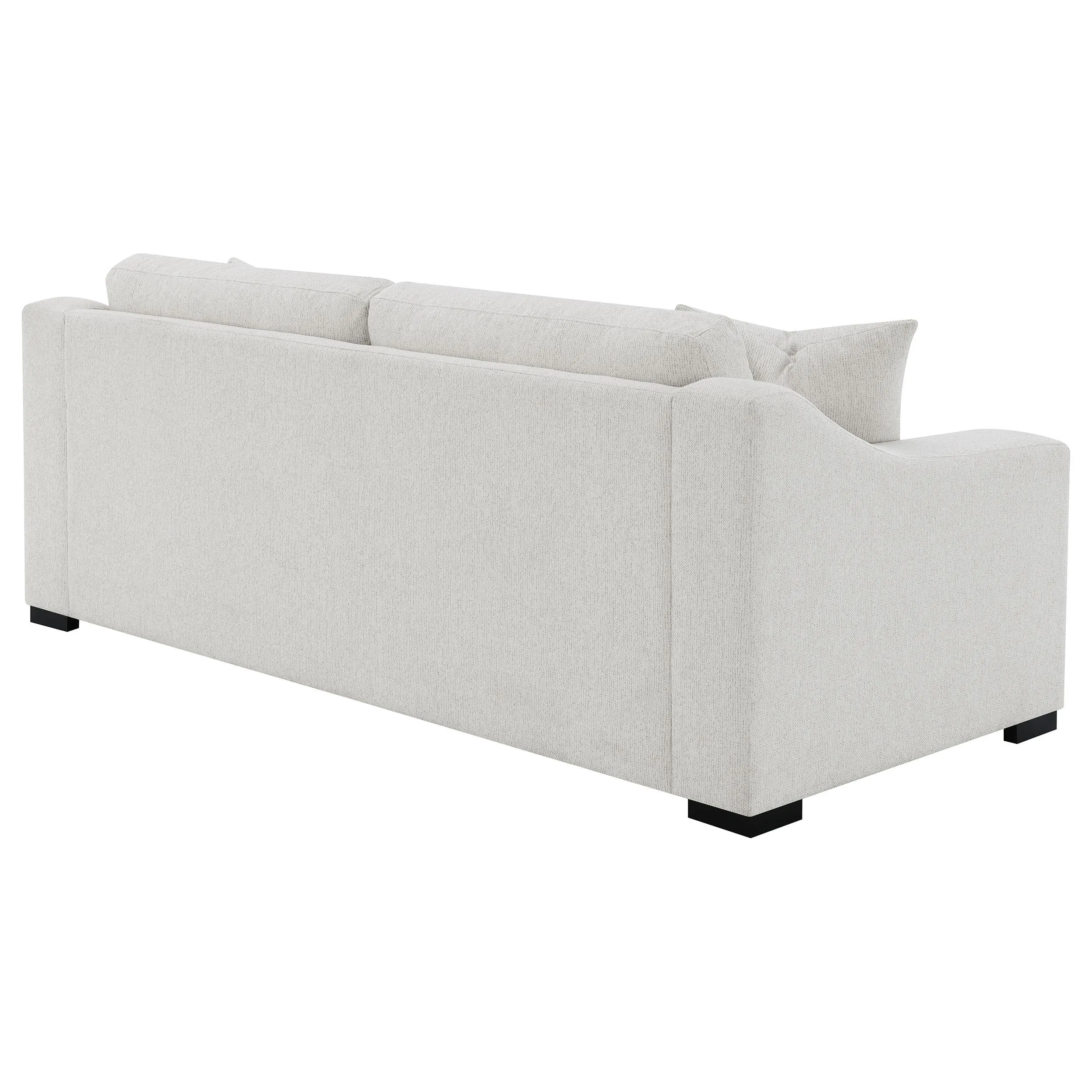 Ashlyn Sand Fabric Upholstered Track Arm Sofa - Image 6