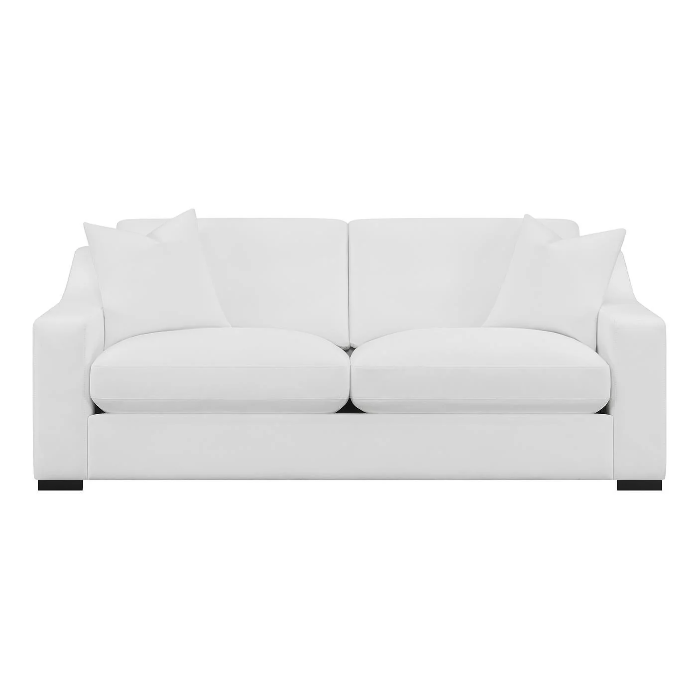 Ashlyn Upholstered Sloped Arm Sofa White