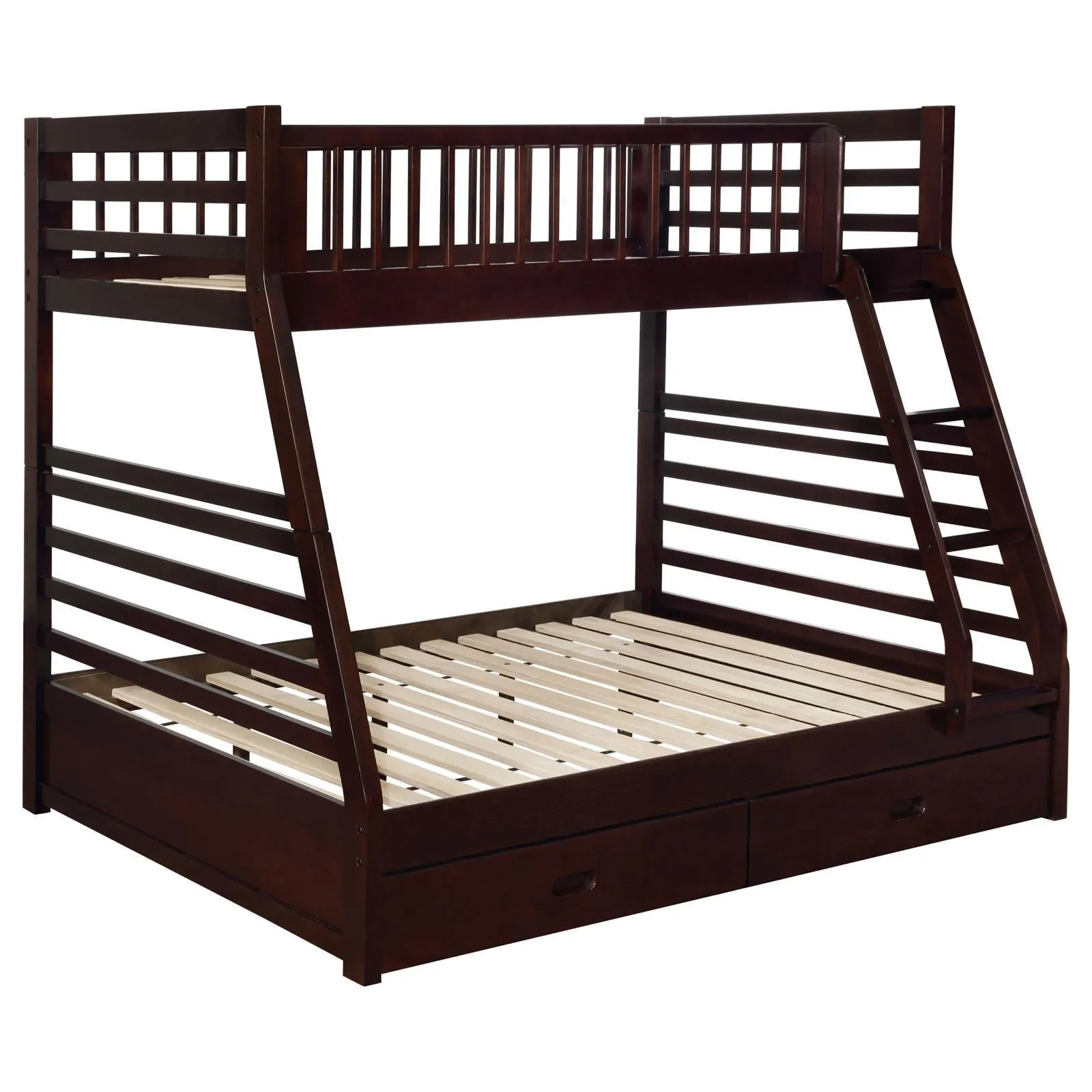 Ashton Cappuccino Twin over Full 2-Drawer Bunk Bed - Image 2