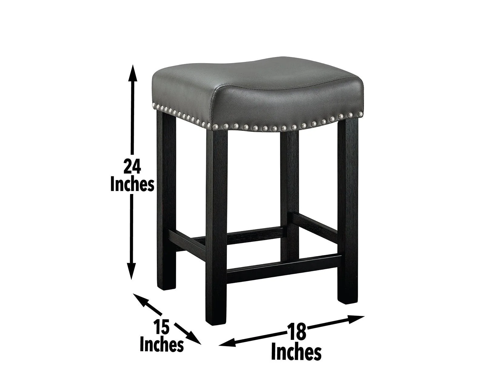 Aspen 24″ Backless Counter Stool, Set of 2 - Image 5