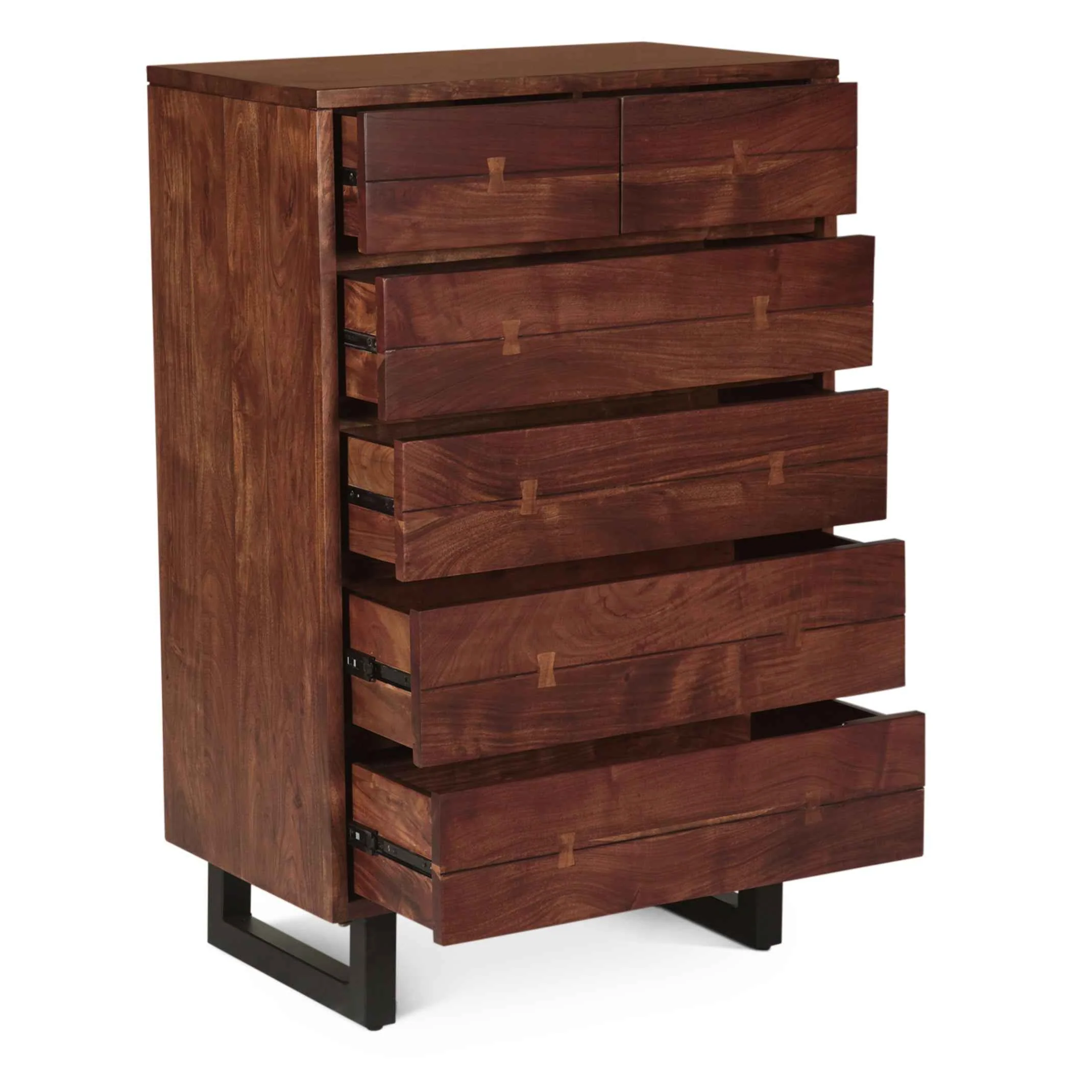 Aspen 34" Tall Chest in Walnut - Image 3