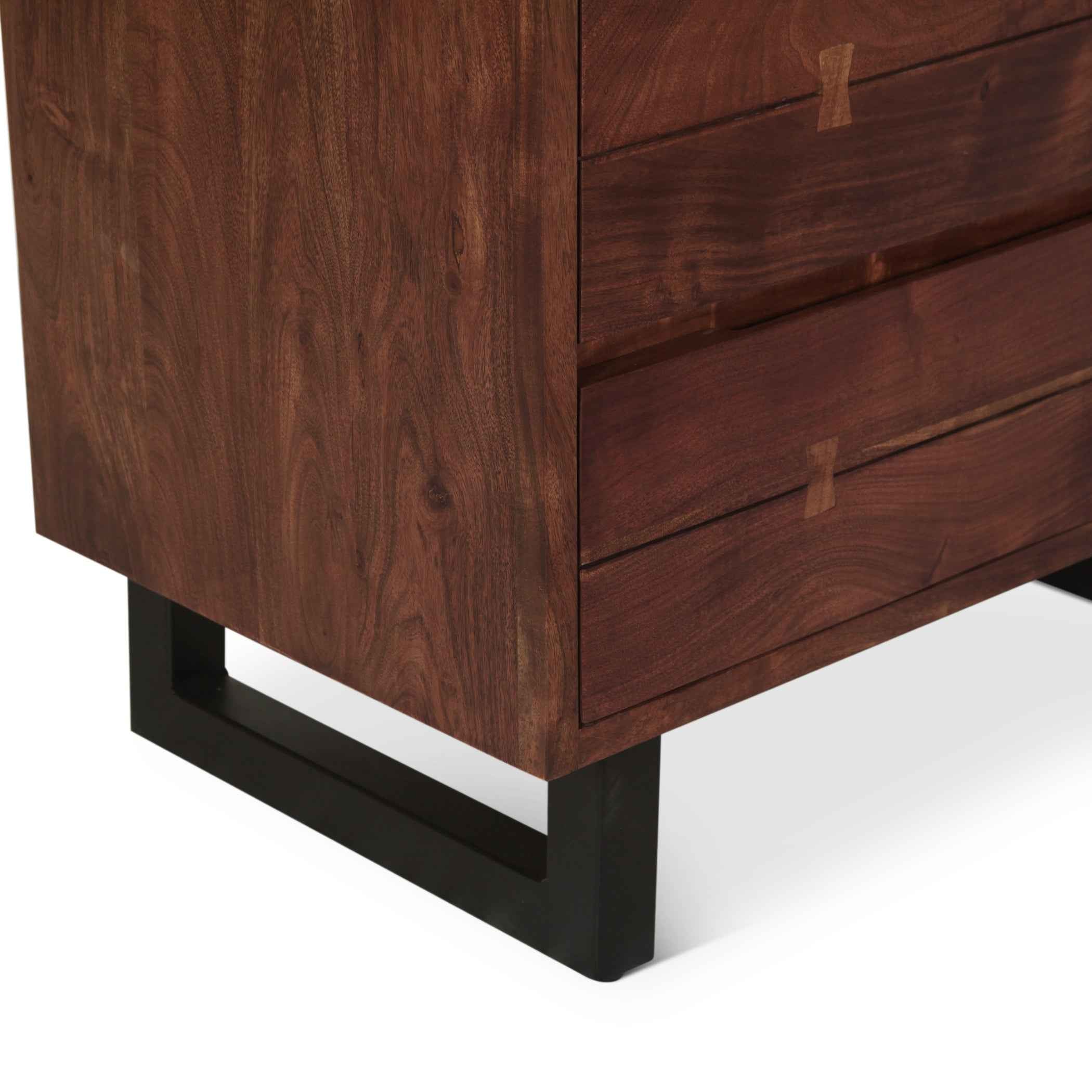 Aspen 34" Tall Chest in Walnut - Image 4