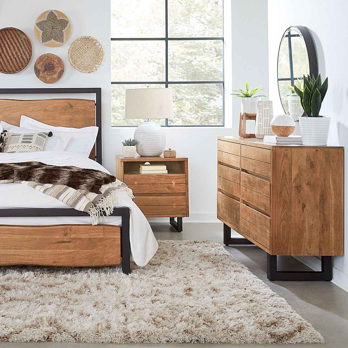 Aspen 58" Six Drawer Dresser in Walnut - Image 10