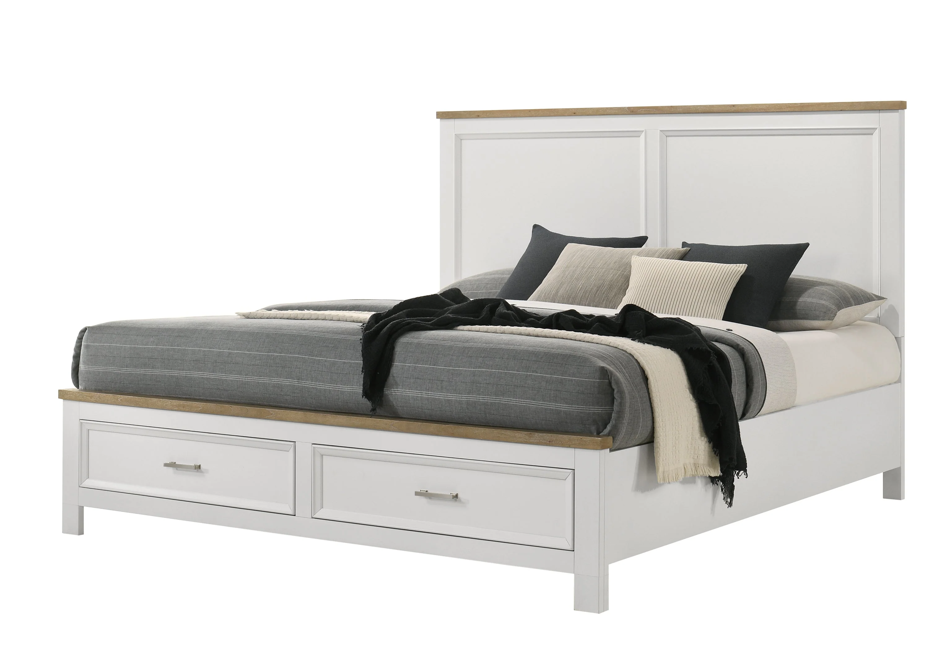 Aston White King Storage Bed