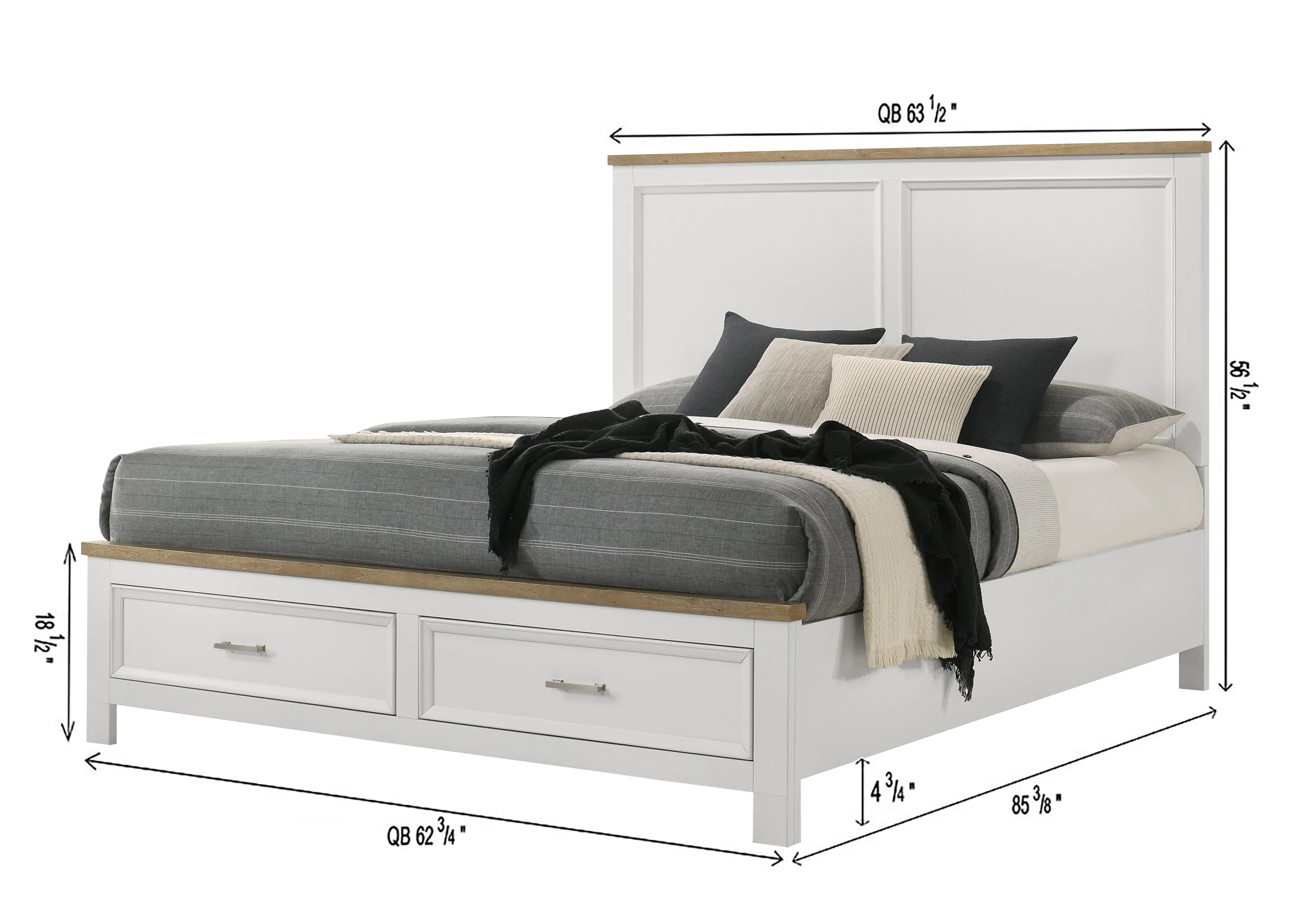 Aston White Storage Bedroom Set - Image 16