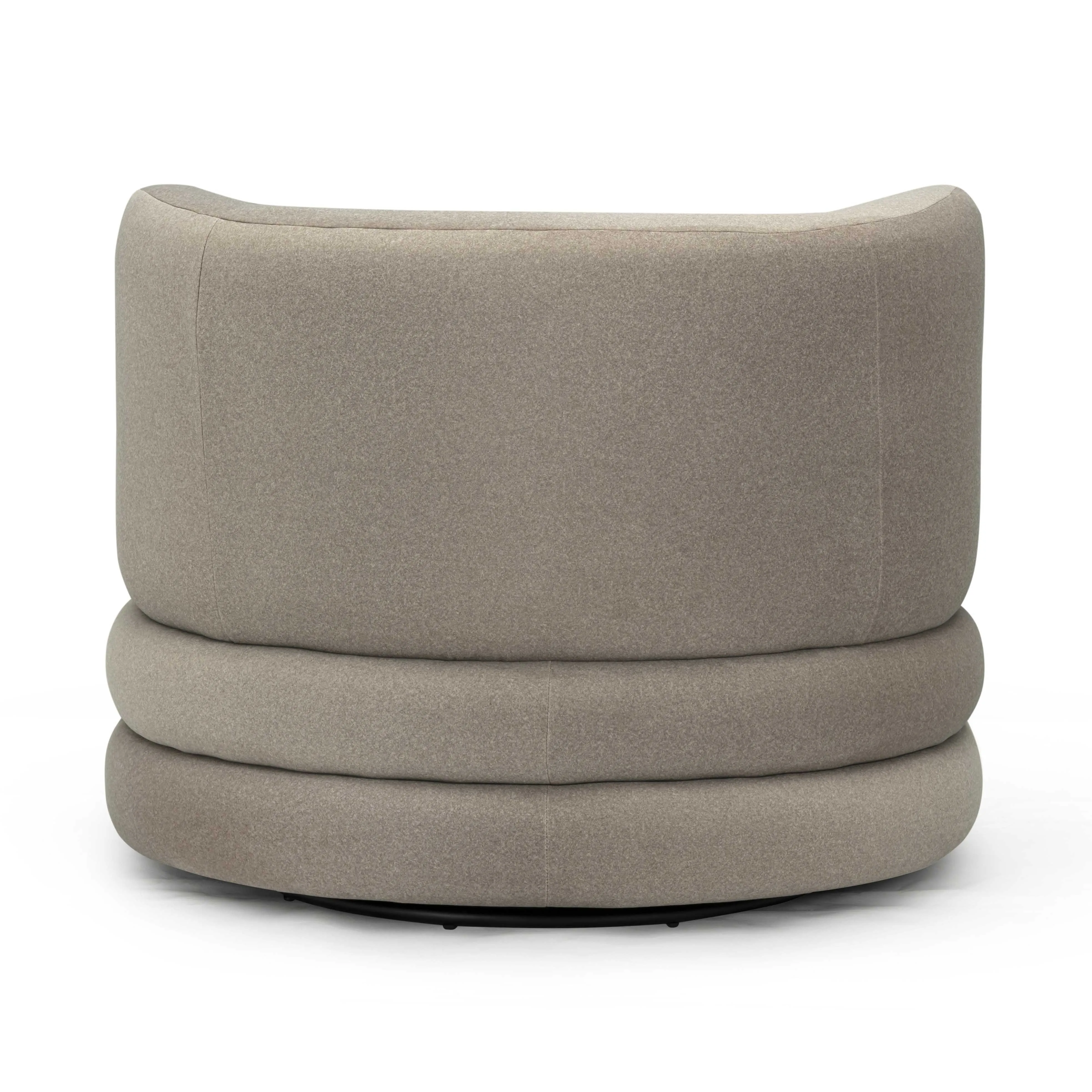 Astor Faux Mohair Swivel Hotel Lounge Chair - Image 12