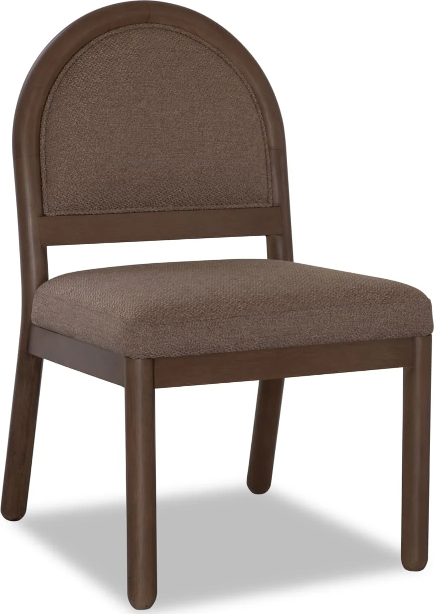 Astor Wheat Bread/Claystone Arc Back Chair (Set of 2) - Image 2
