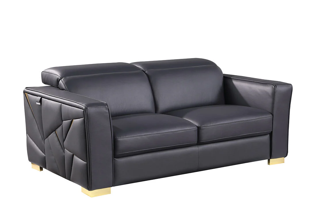 Astra Dark Navy Living Room Set - Image 4