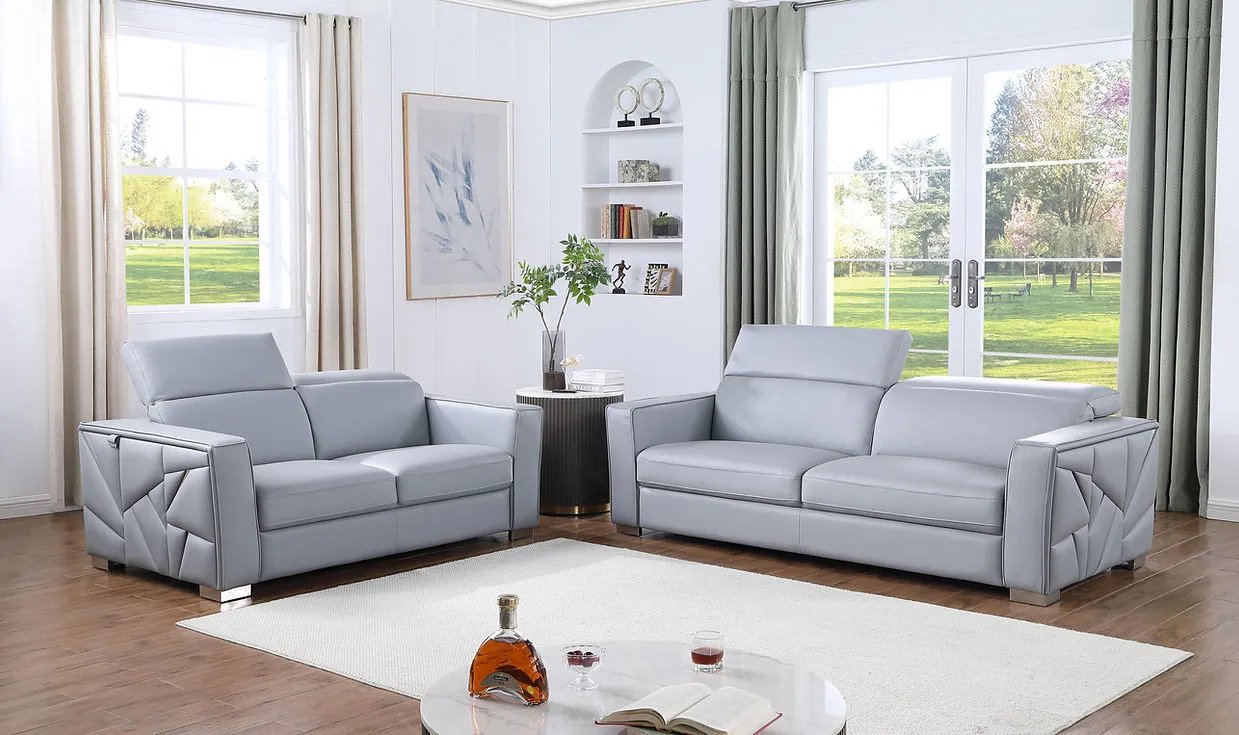 Astra Light Blue Living Room Set - Image 2