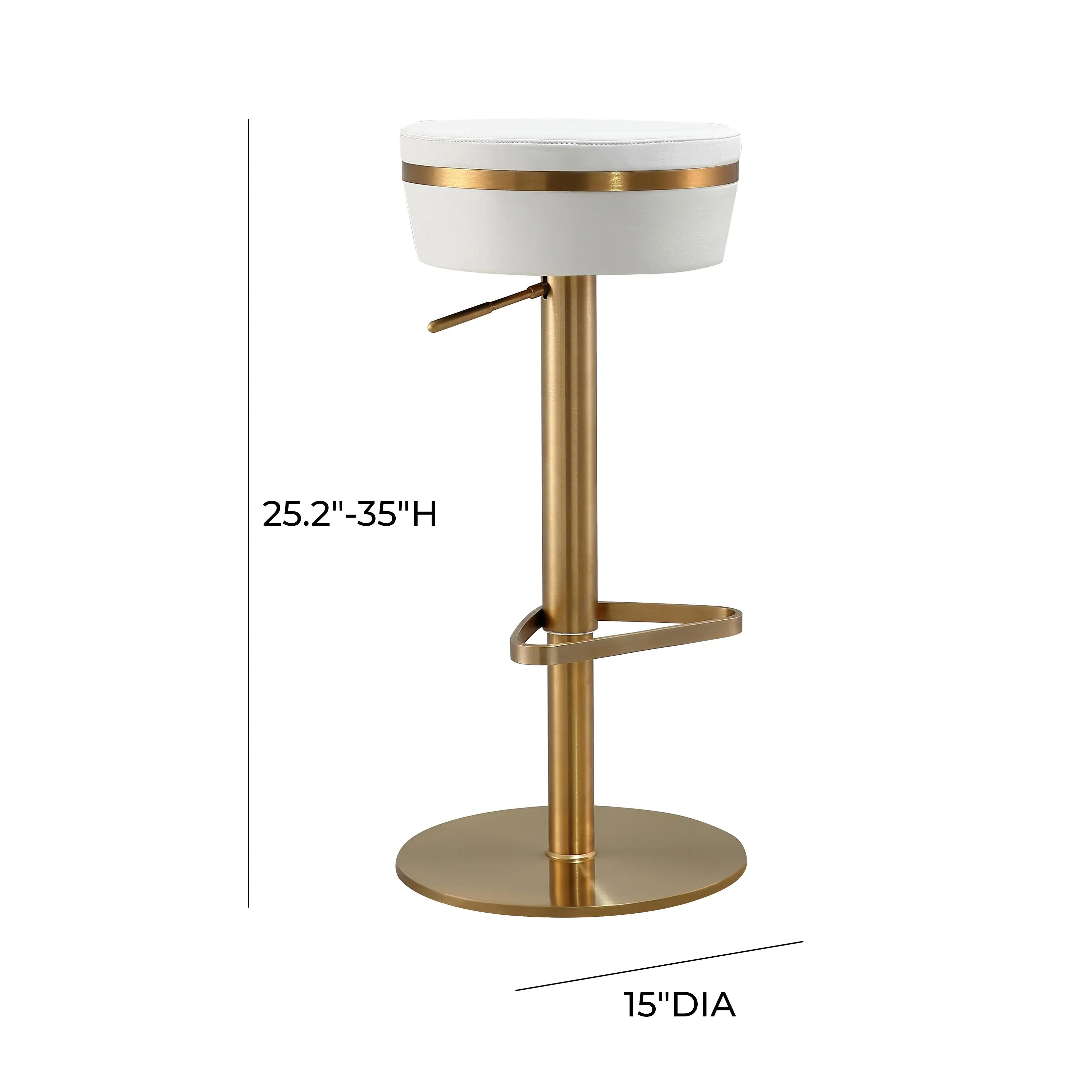 Astro Performance Vegan Leather Adjustable Stool - Image 27