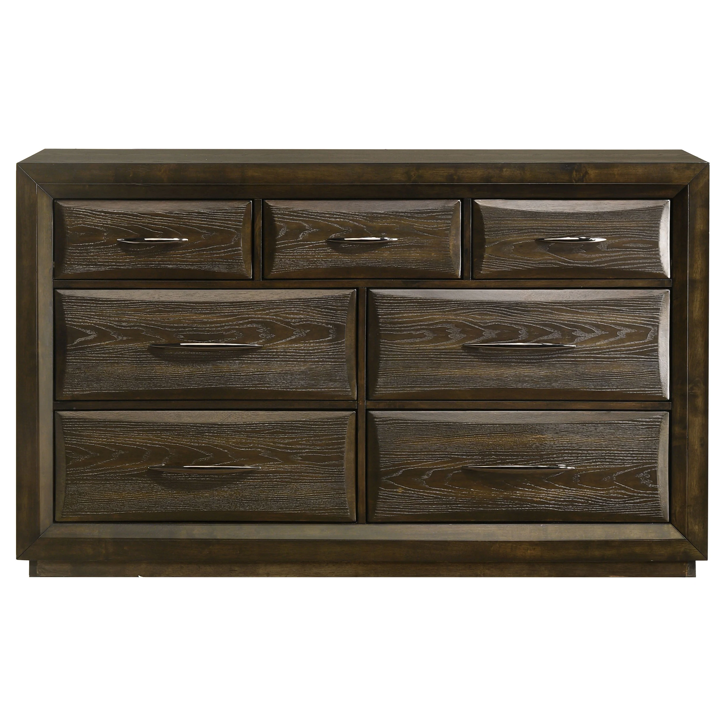 Atlas 7-drawer Bedroom Dresser Cabinet Dark Oak - Image 3