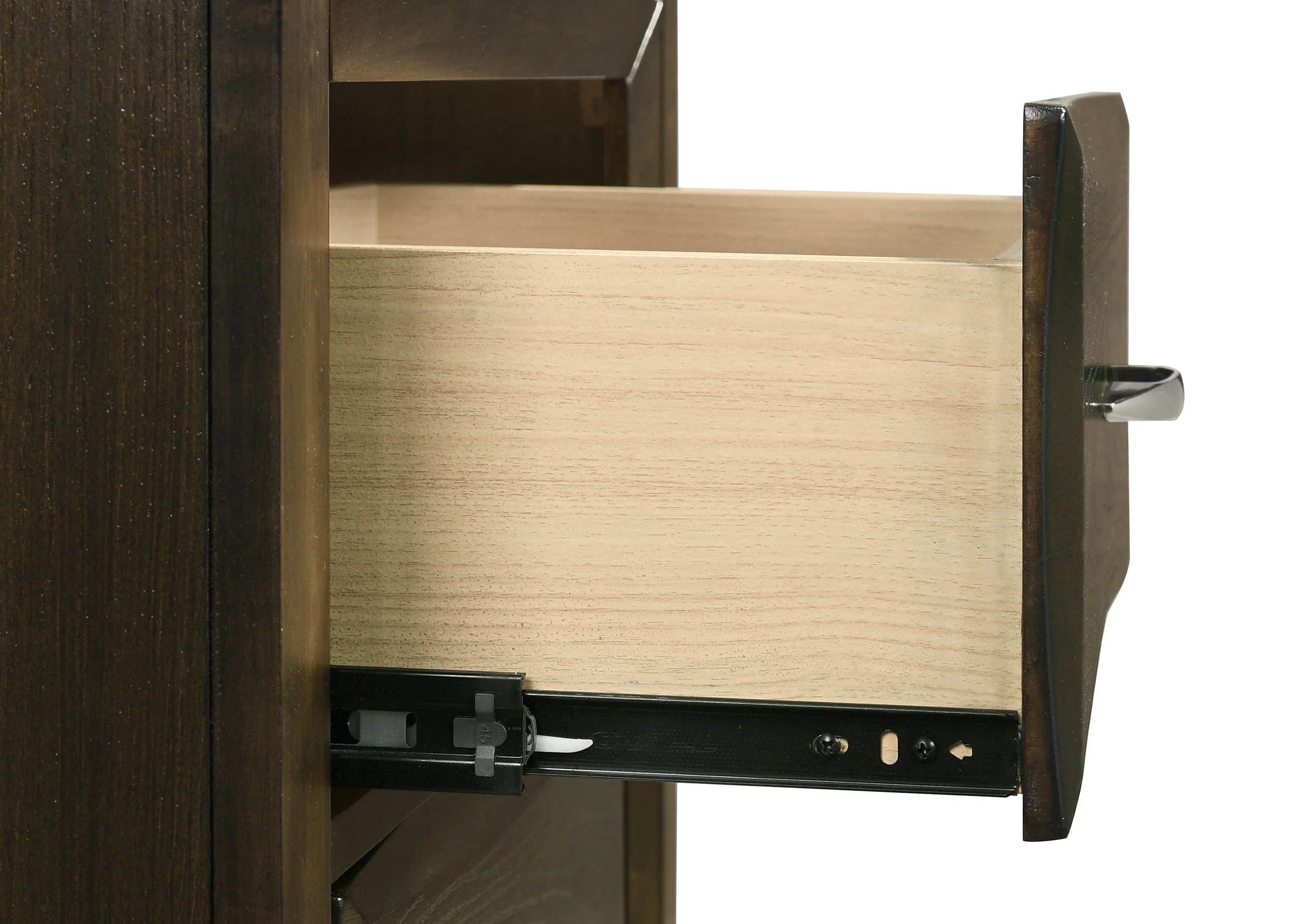 Atlas Dark Oak 2-drawer Bedroom Nightstand Bedside Table - Image 10