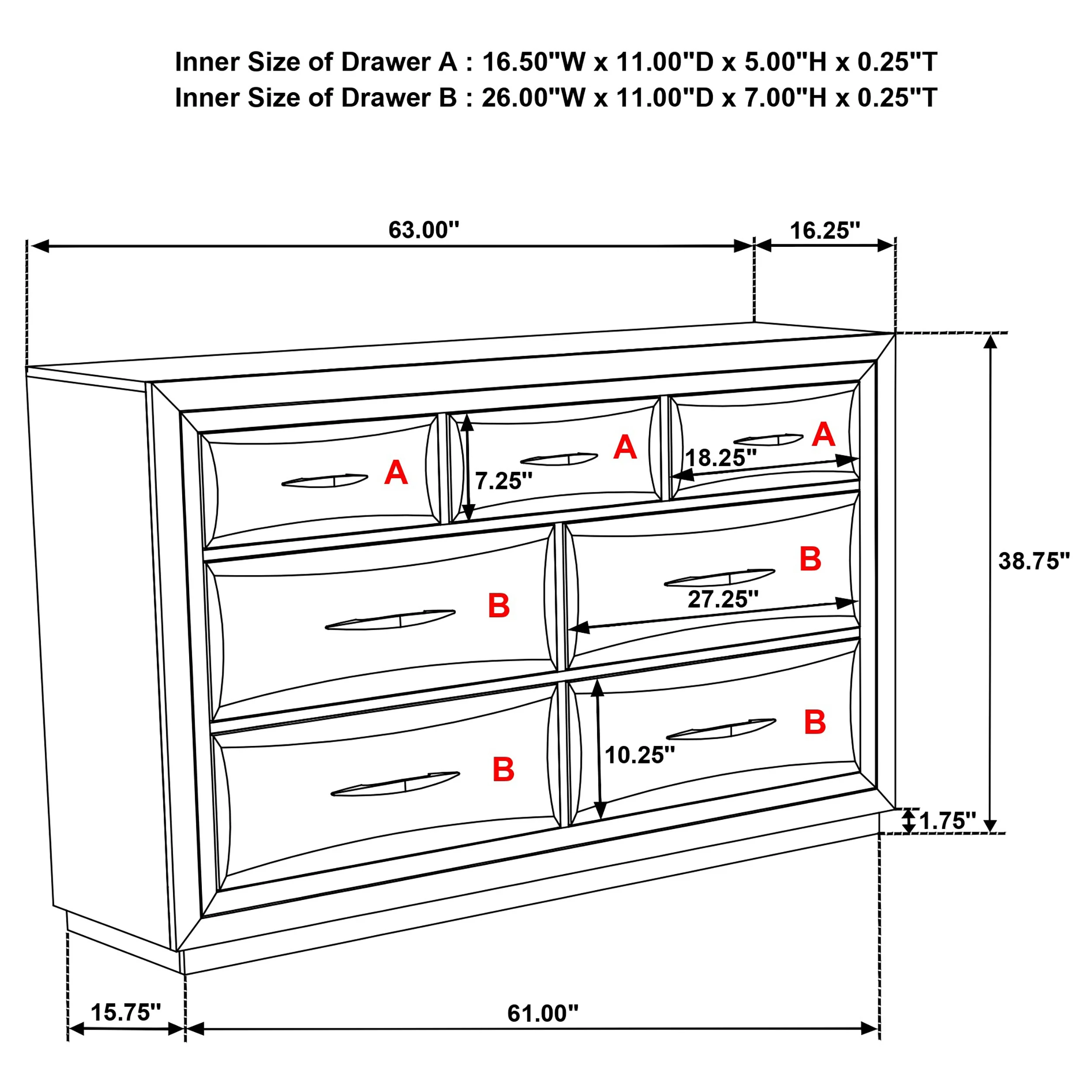 Atlas Dark Oak 4-piece Eastern King Bedroom Set - Image 18