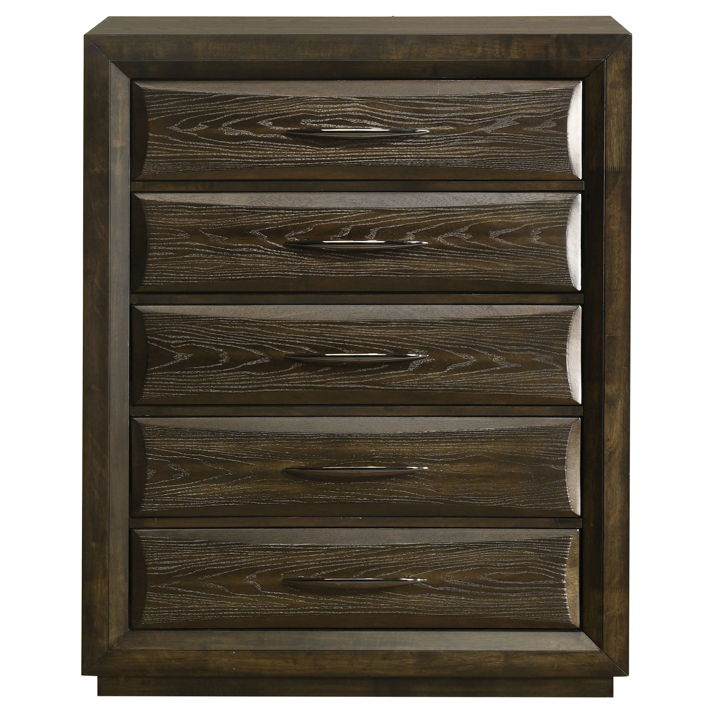 Atlas Dark Oak 5-drawer Bedroom Chest of Drawers - Image 3