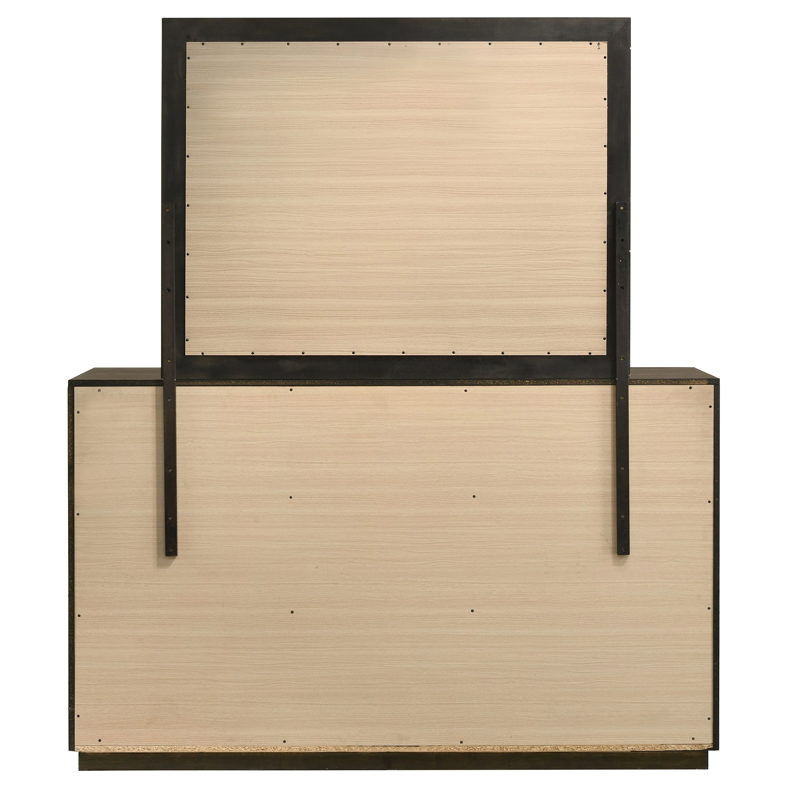 Atlas Dark Oak 7-drawer Bedroom Dresser and Mirror Set - Image 7
