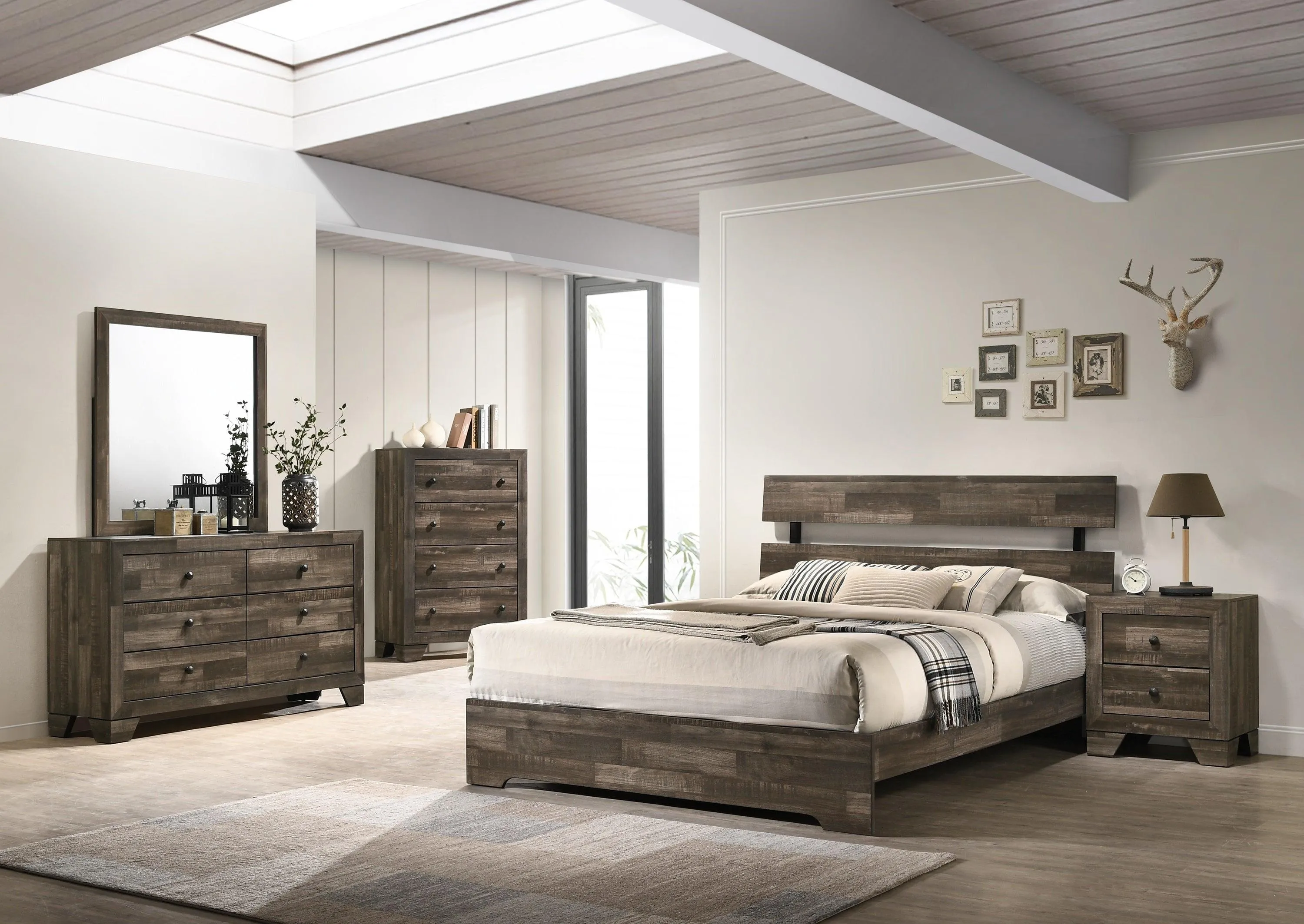 Atticus Brown Twin Platform Bed - Image 3