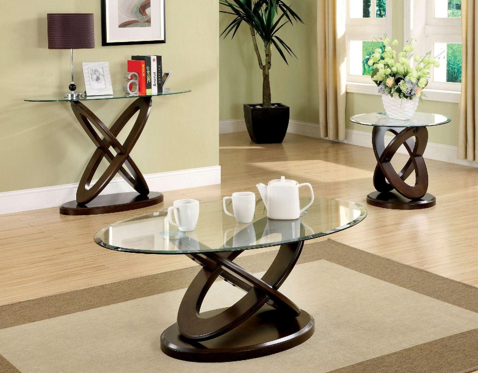 Atwood Dark Walnut Oval Coffee Table - Image 2