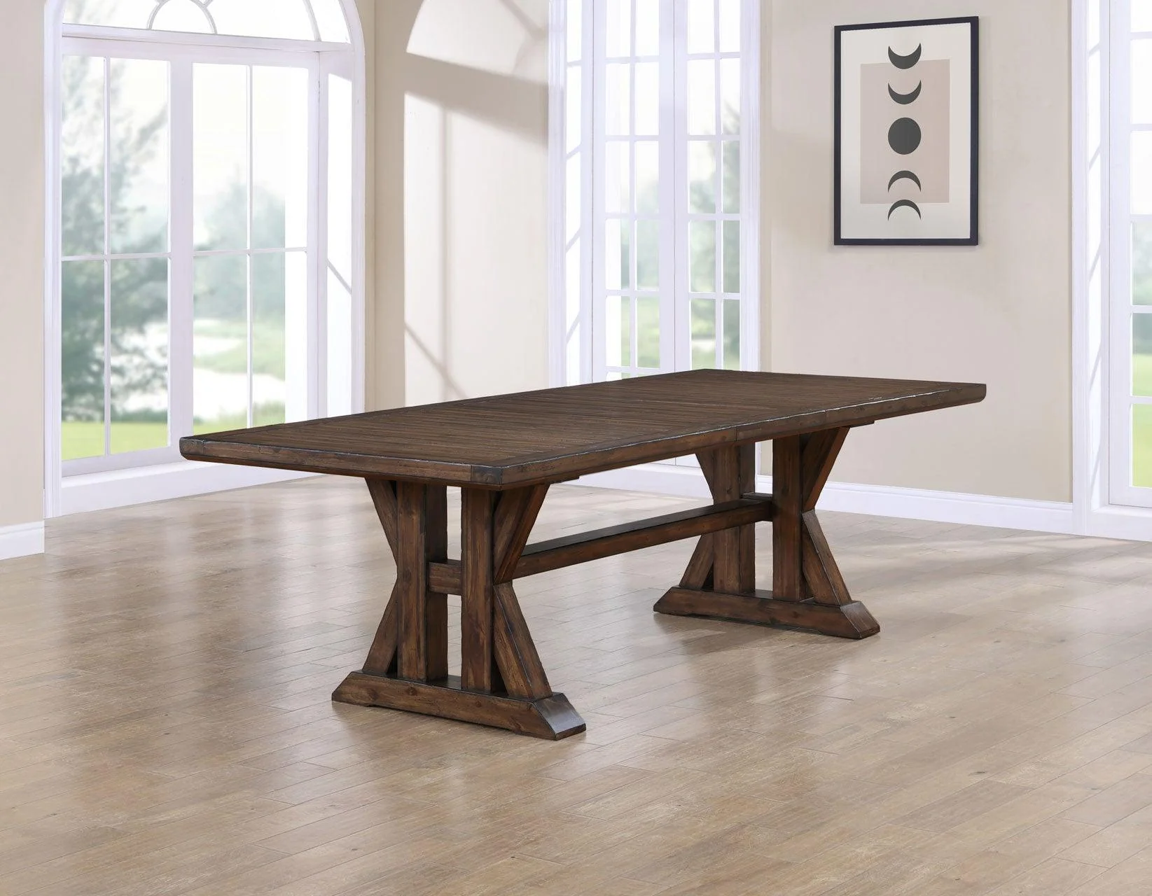 Auburn 86-106-inch Dining Table with 2-20 inch Leaves - Image 2