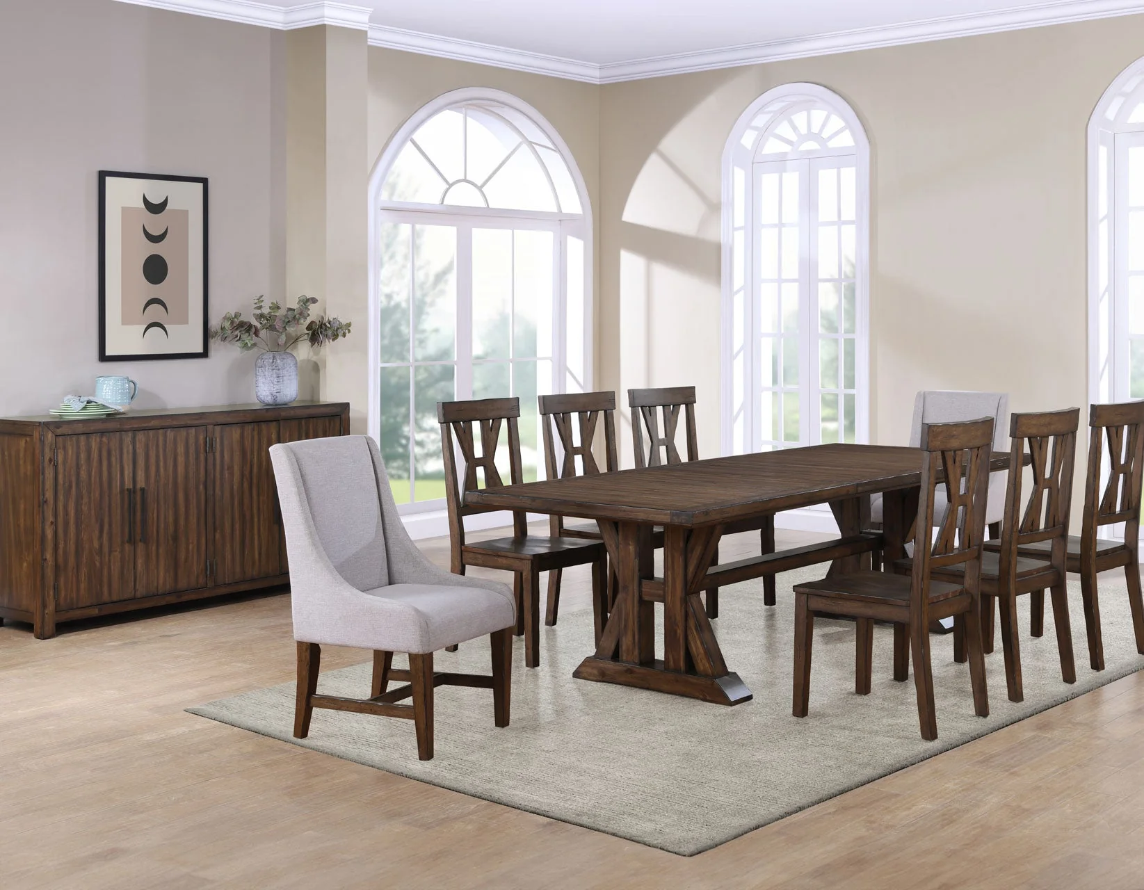 Auburn Dark Tobacco Dining Room Set