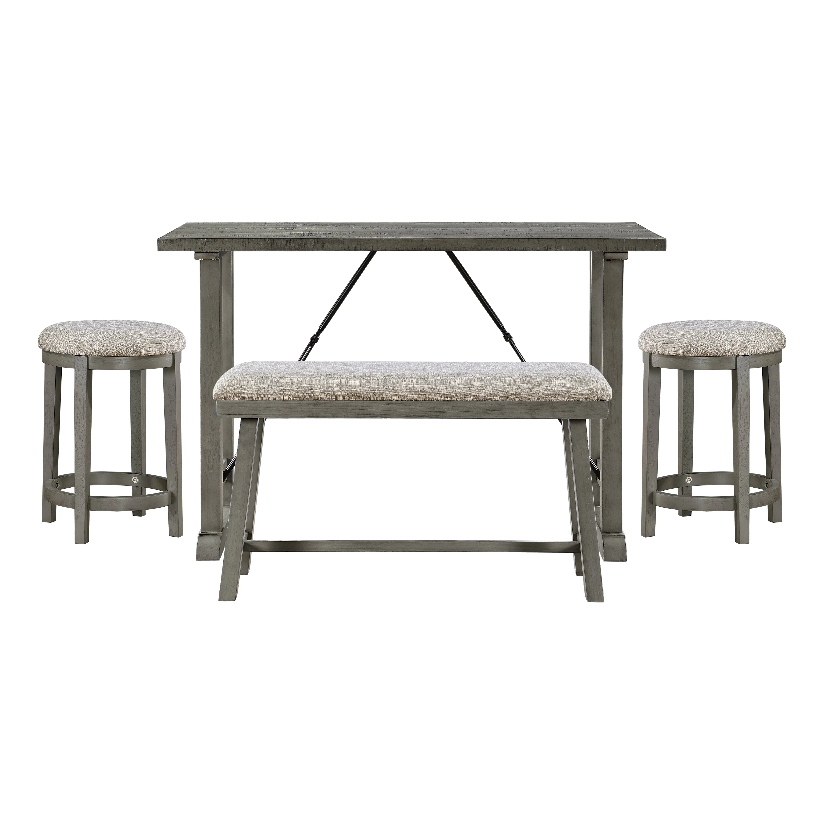 Auburndale Light Gray Counter Height Set - Image 2